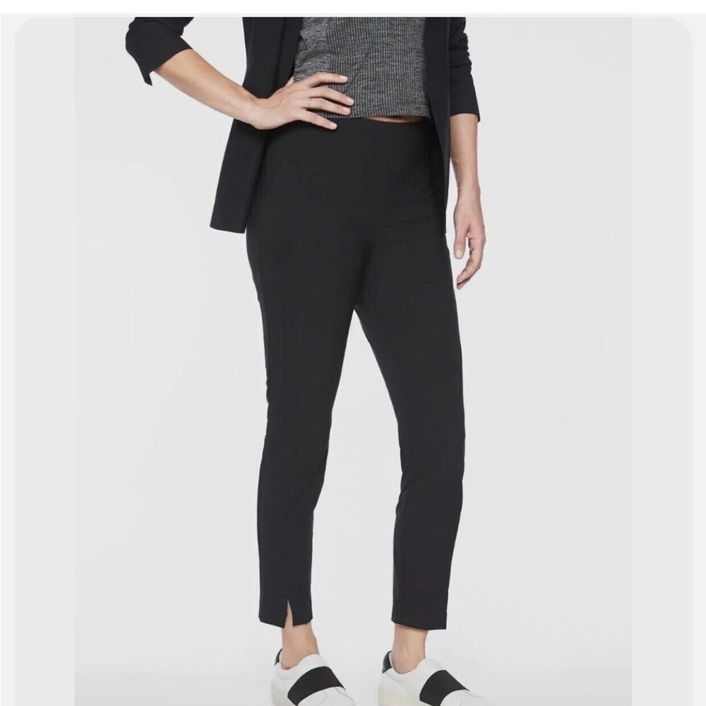 ATHLETA Wander Slim Ankle Pants Black High Rise Size 2 XS Walking Hiking Casual - Picture 9 of 14